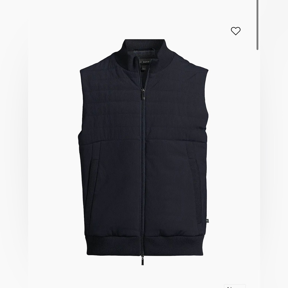 Robert Barakett Men's Navy Quilted Vest